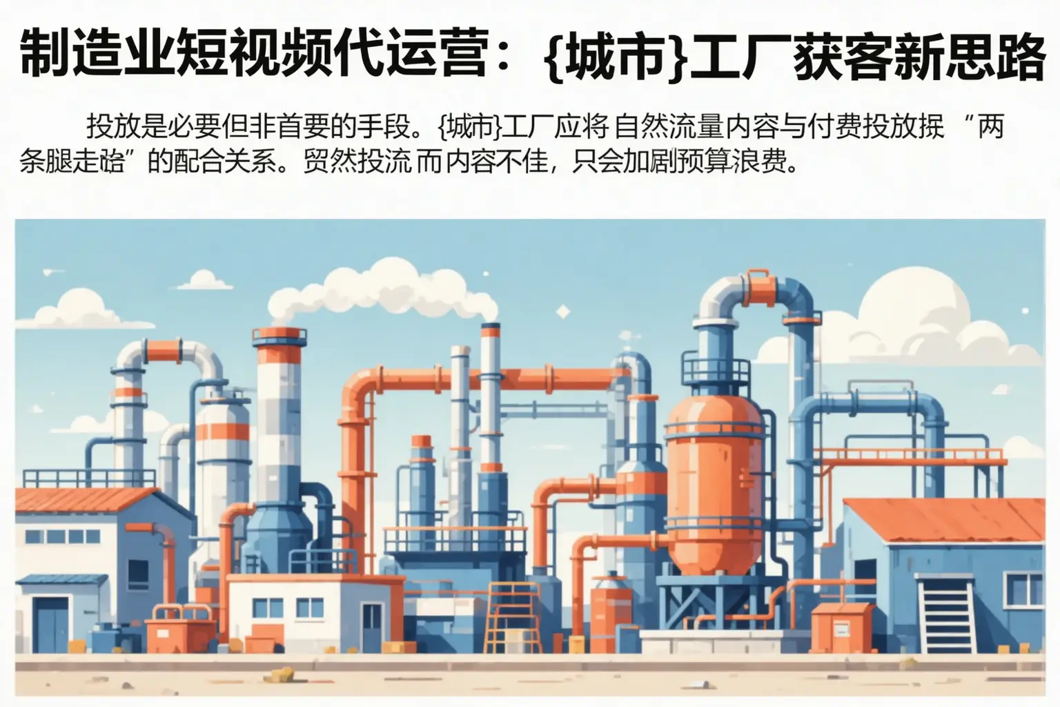 制造业短视频代运营:龙门工厂获客新思路